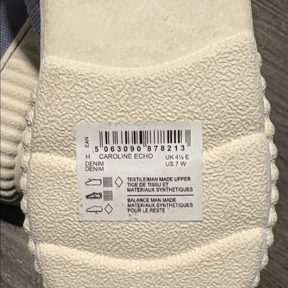 NWOT Clarks Caroline Echo Sneakers - Size 7 - Picture 9 of 9